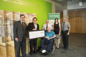 Presentation of Bursary Cheque for $25,000 to Algonquin College's Bachelor of Building Science program