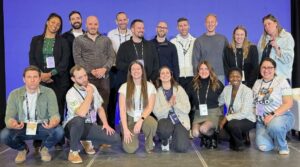 A group of 17 Fullscript employees, including Kurtis Funai.