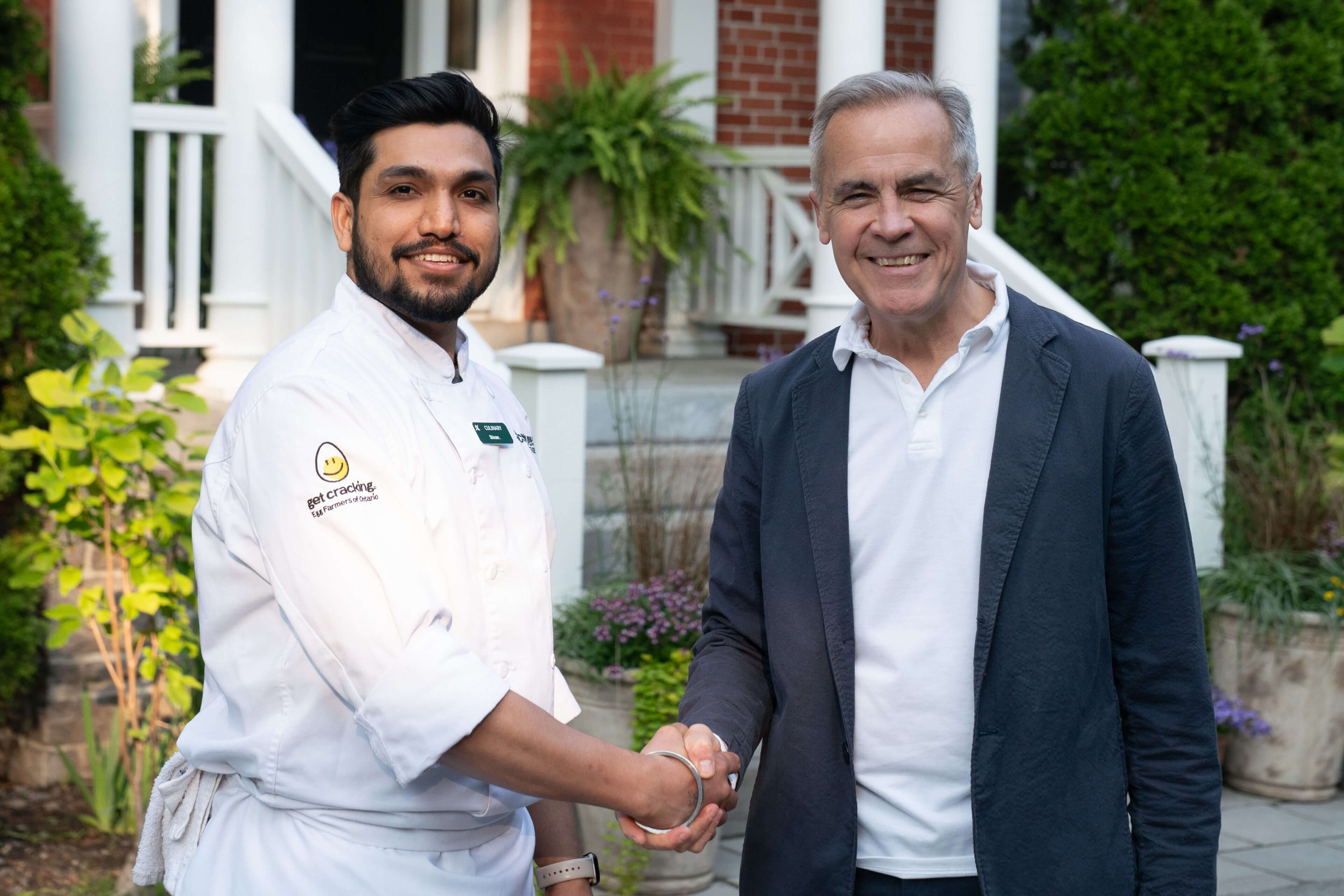 PM Mark Carney with culinary student