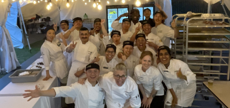 Learners posting for a group photo