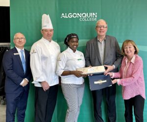 female student awarded prize from Canada Cutlery Inc.