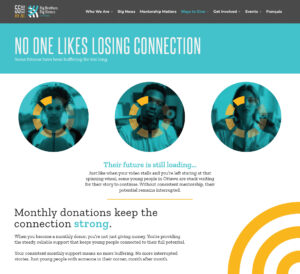 Connection Landing Page Ad program