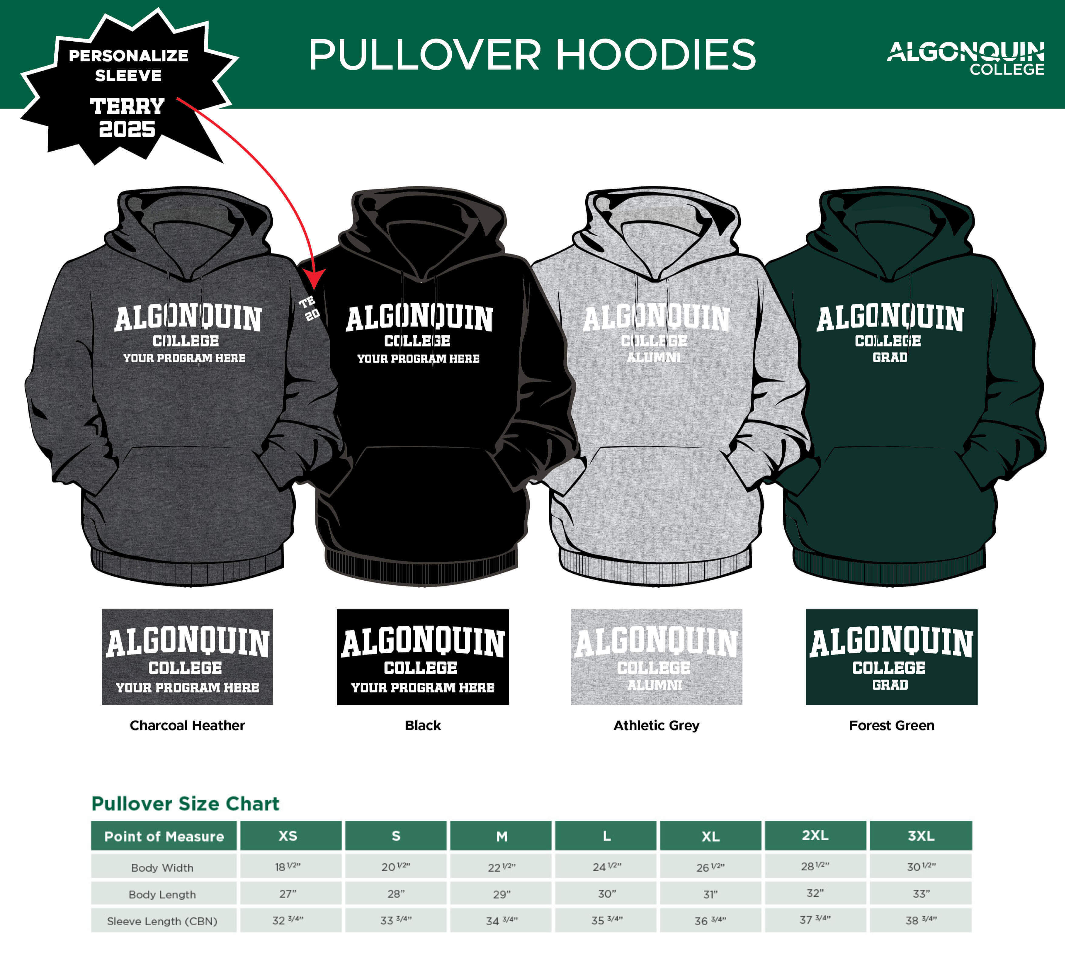 CHW - Pullover Style Guide Custom Hoodie Week Pullover Style Guide