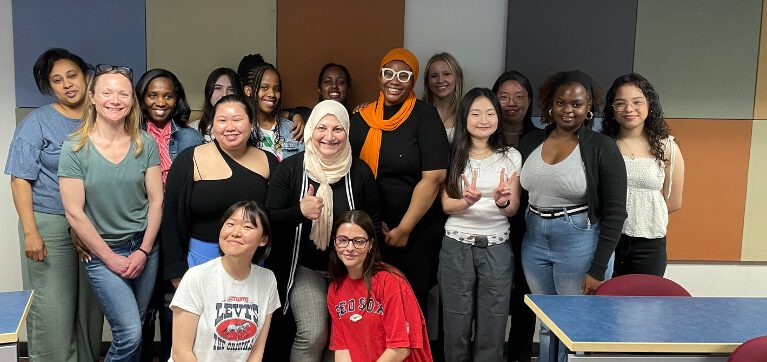 Nursing students at the Ottawa Campus pose for a group photo in celebration of Nursing Week.