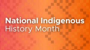 National Indigenous History Month Orange Graphic