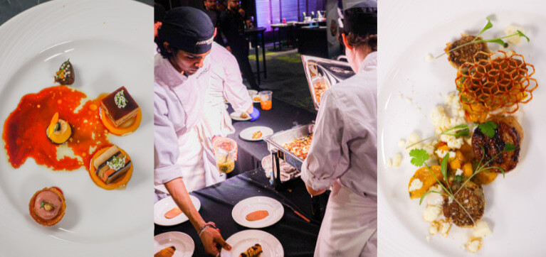 Each professional chef had Algonquin College learners supporting them throughout the competition.