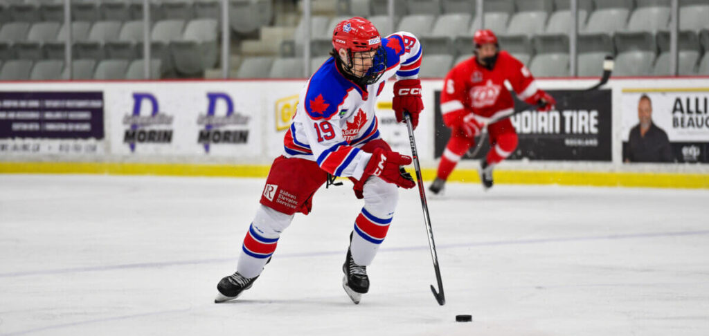 Action shot of Le Houillier playing for the Rockland Nationals.