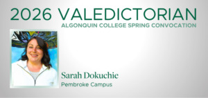 headshot and information of Pembroke campus valedictorian Sarah Dokuchie