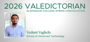 Photo of valedictorian Vedant Vaghela