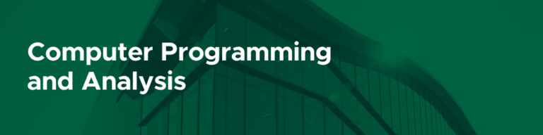 Computer Programming and Analysis