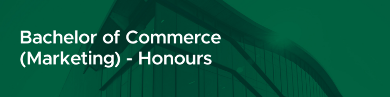 Bachelor of Commerce (Marketing) - Honours