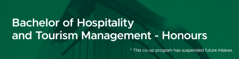 Bachelor of Hospitality and Tourism Management - Honours