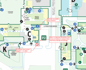 Building C Ramp – temporary closure – August 7-14, 2025