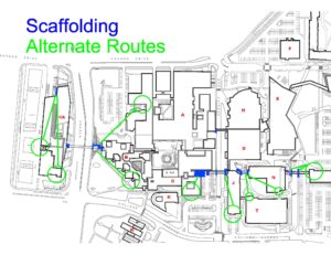 Scaffolding at Ottawa Campus