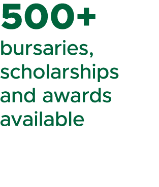 500+ bursaries, scholarships and awards available