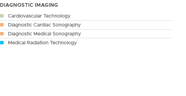 DIAGNOSTIC IMAGING, n Cardiovascular Technology,n Diagnostic Cardiac Sonography,n Diagnostic Medical Sonography ,n Me...