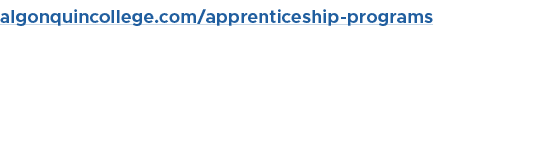 algonquincollege.com/apprenticeship programs 