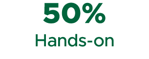 50% Hands on