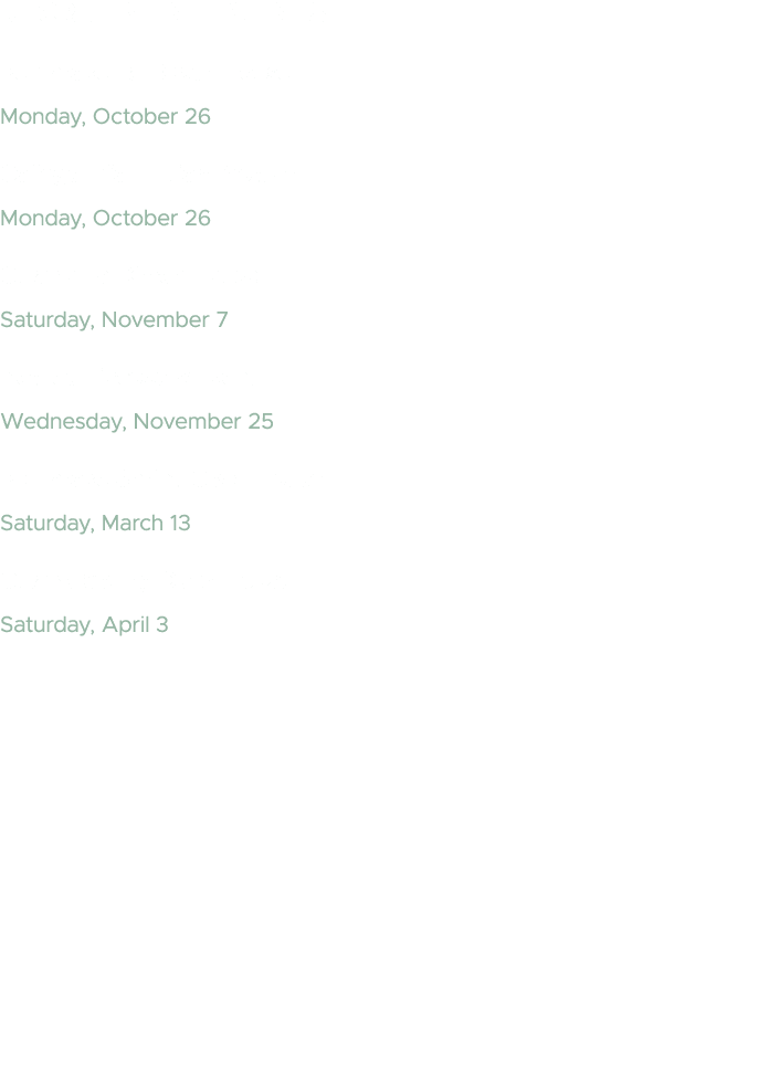 Recruitment Events Pembroke Fall Open House Monday, October 26 College Information Program Monday, October 26 Ottawa ...
