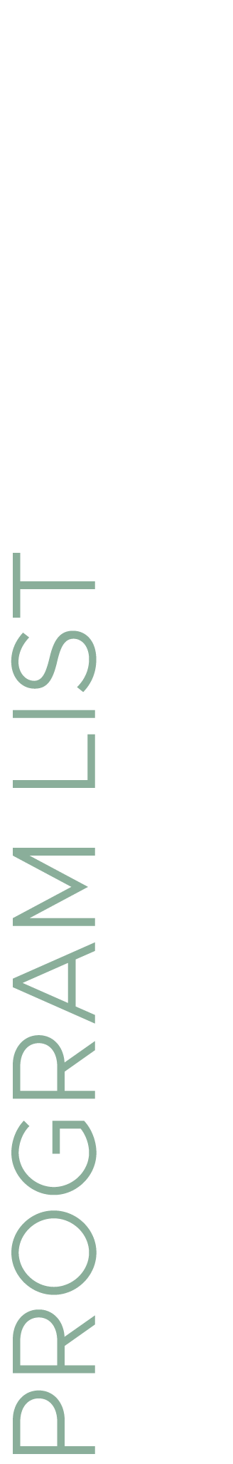 program list