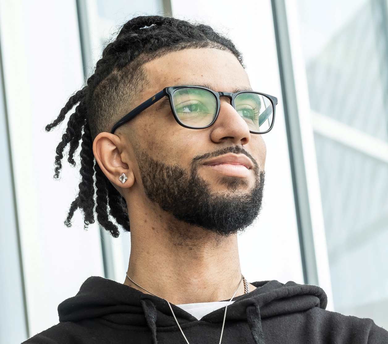 portrait of brandon on campus
