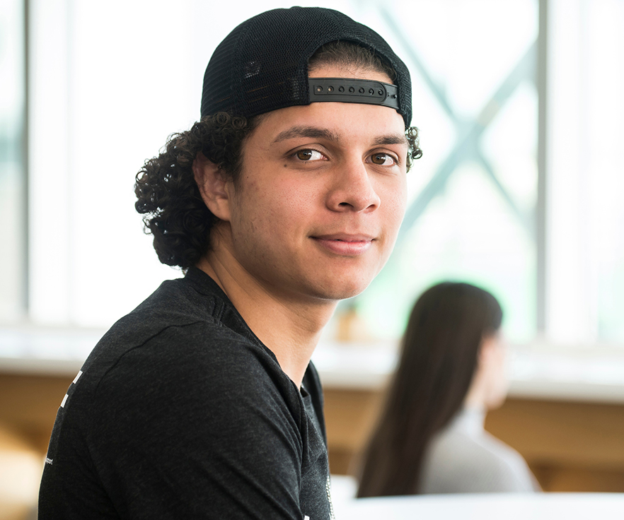 portrait of David on campus