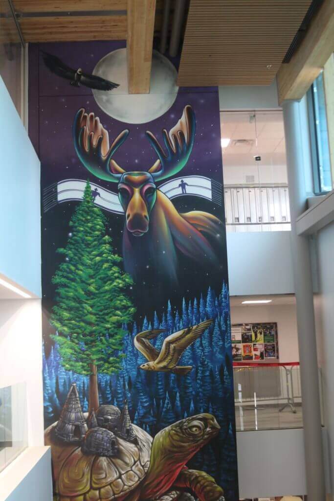 Mural outside Ishkodewan