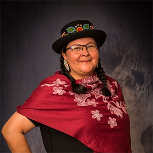 A portrait of Elaine Kicknosway.