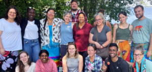 Group shot of participants from Pembroke campus Indigenous cultural camp