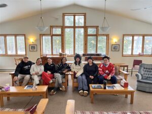 Students attending leadership training in Quebec