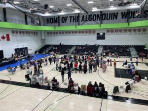 Round dance and Indigenous fair in old Algonquin College gym