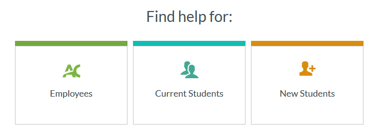 ITS Help Centre staff, student or new student image