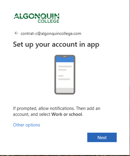 setup account step