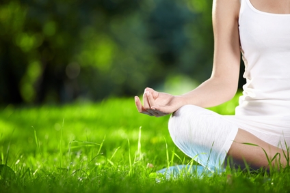 Woman-yoga-outsite