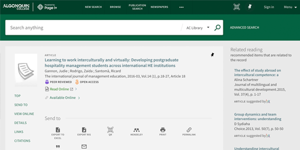 Learning to Work Interculturally and Virtually