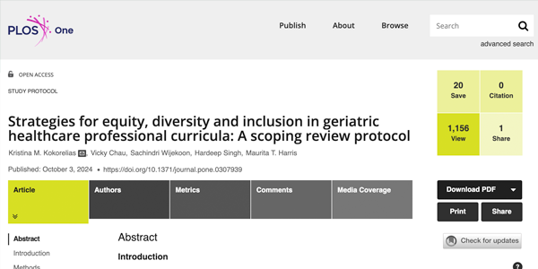 Strategies for EDI in Geriatric Healthcare Curricula