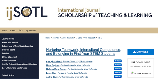 Nurturing Teamwork and Belonging in STEM Students