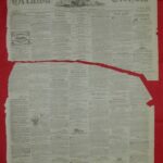 Torn front page from the Ottawa Citizen newpaper