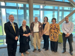 Claude Brule, Elizabeth Horn, Frank Horn, Wendiiosta Horn, Anita Tenasco and John Ellis kick off National Indigenous Peoples Month