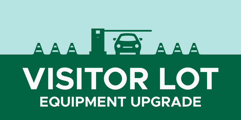 Visitor Lot Equipment Upgrade image of car at parking gates