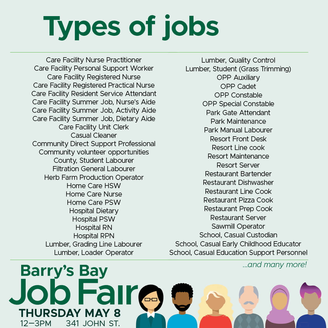 2025 Barry's Bay Job Fair participants