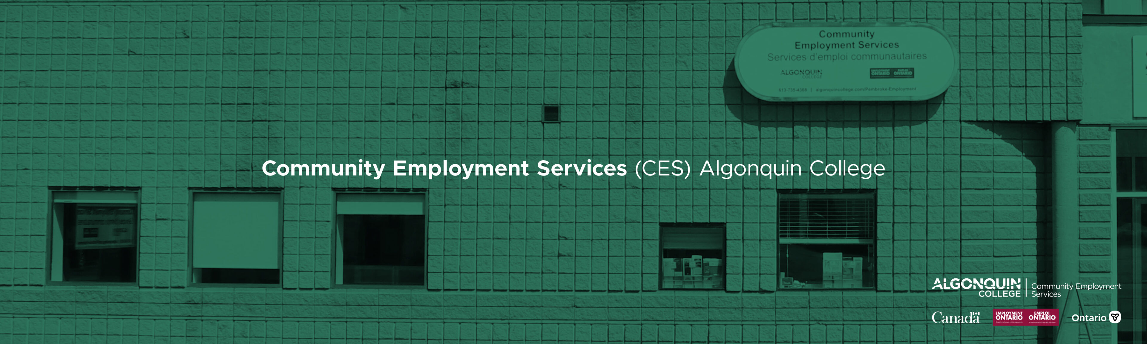 Community Employment Services Algonquin College Pembroke exterior building