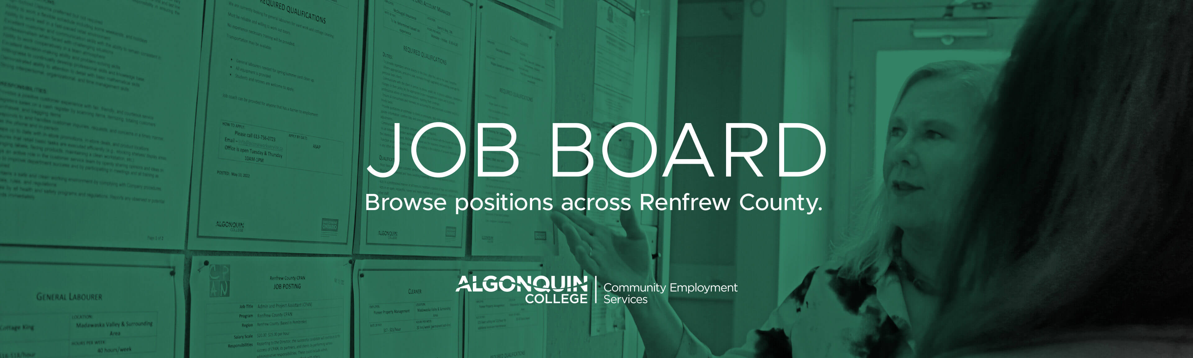 Job Board banner Job Board - Browse positions across Renfrew County