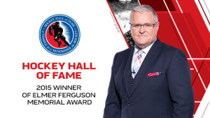 Photof of Bob McKenzie, 2015 winner of Elmer Ferguson Memorial Award for Excellence in Sports Journalism