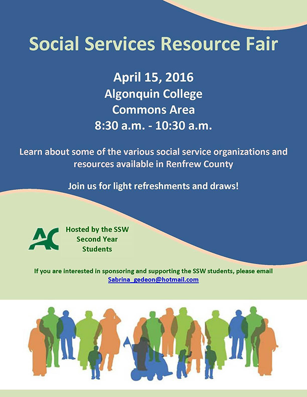 Algonquin College, Social Service Worker Resource Fair