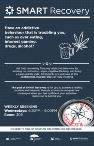 SMART Recovery Poster, Algonquin College, Pembroke Campus