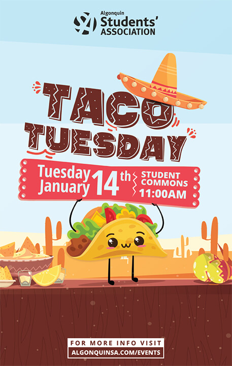 Taco Tuesday, Algonquin College, Pembroke Campus