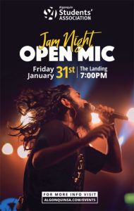 Open Mic Jam Night, Algonquin College, Pembroke Campus