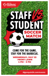 We’re excited to announce an upcoming Staff vs. Student Soccer Game, and we’d love for you to be part of the action!