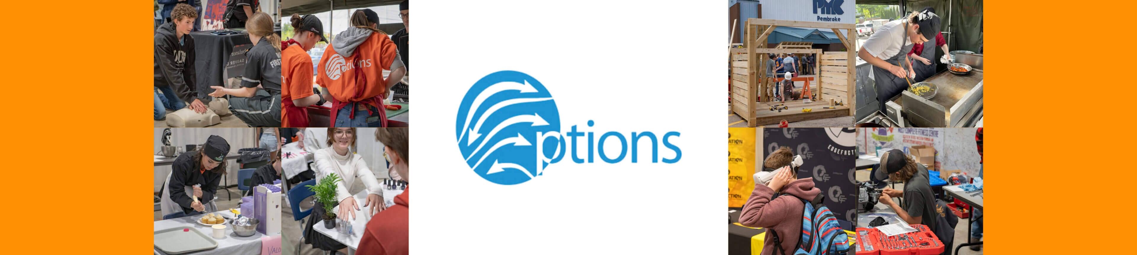 A promotional banner for the annual Options Skilled Trades Fair